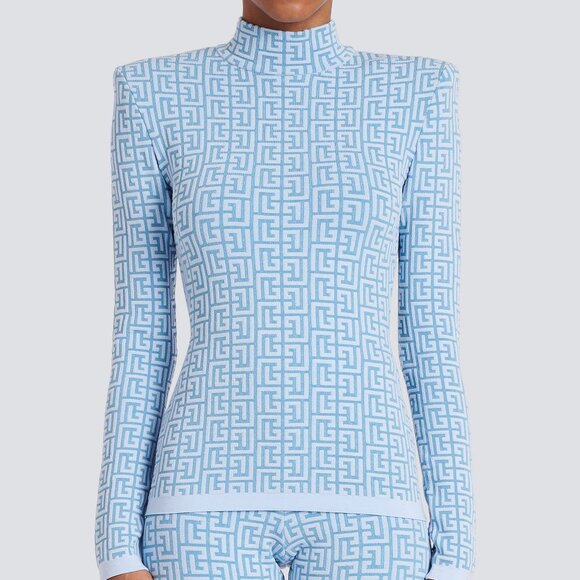 Balmain Knit Women's Sweater with Labyrinth monogram (SIZE SMALL / 38 EU ) - Picture 1 of 5